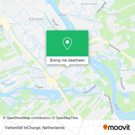 Vattenfall InCharge kaart