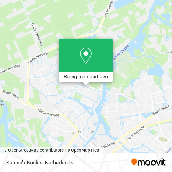 Sabina's Bankje kaart