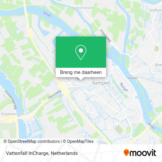 Vattenfall InCharge kaart