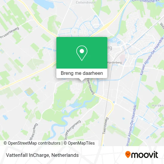 Vattenfall InCharge kaart
