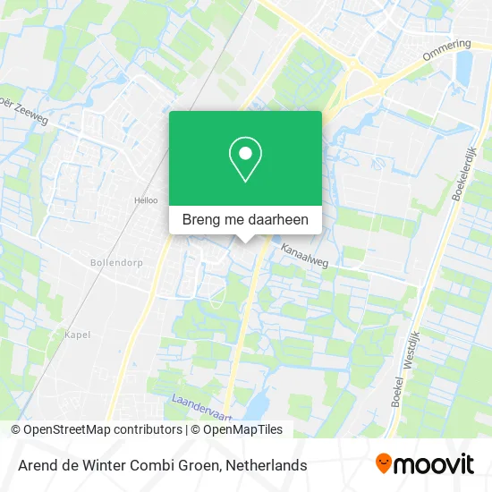 Arend de Winter Combi Groen kaart