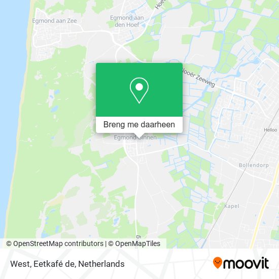 West, Eetkafé de kaart
