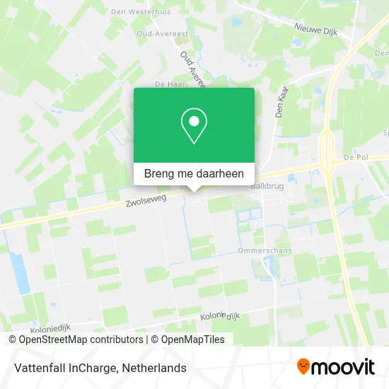 Vattenfall InCharge kaart