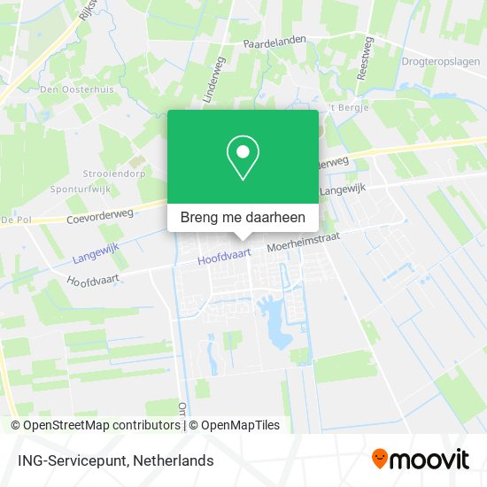 ING-Servicepunt kaart