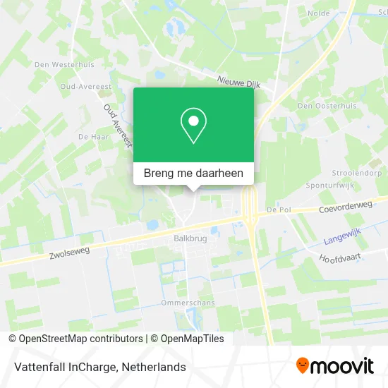 Vattenfall InCharge kaart