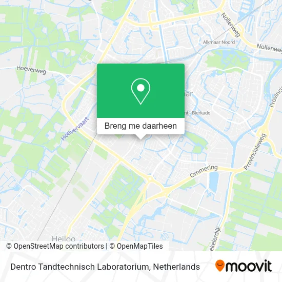 Dentro Tandtechnisch Laboratorium kaart