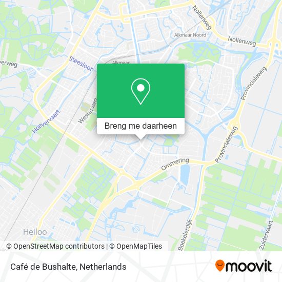 Café de Bushalte kaart