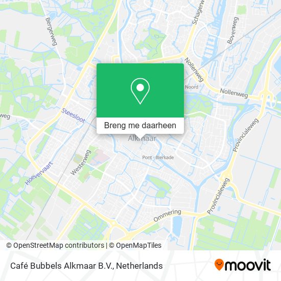 Café Bubbels Alkmaar B.V. kaart