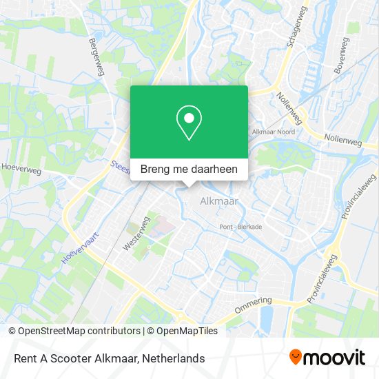 Rent A Scooter Alkmaar kaart