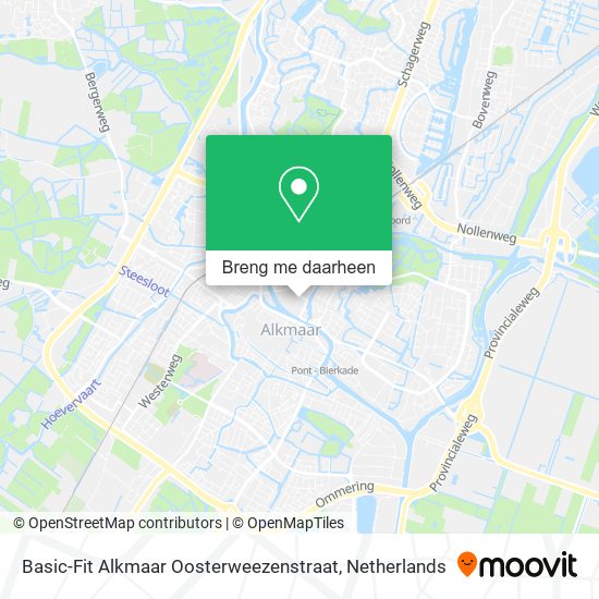 Basic-Fit Alkmaar Oosterweezenstraat kaart