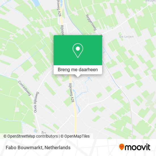 Fabo Bouwmarkt kaart