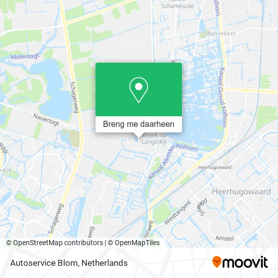 Autoservice Blom kaart