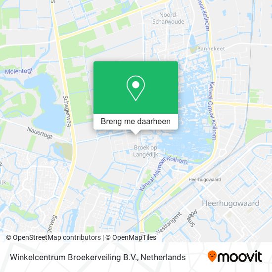 Winkelcentrum Broekerveiling B.V. kaart