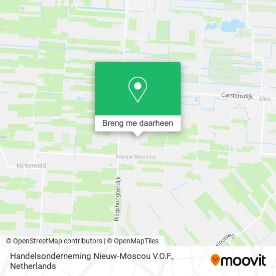 Handelsonderneming Nieuw-Moscou V.O.F. kaart