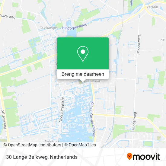 30 Lange Balkweg kaart