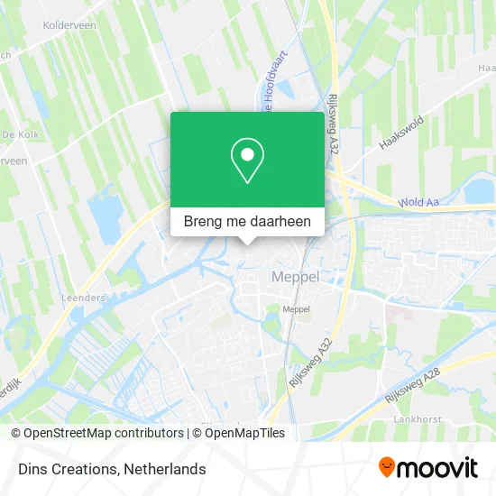 Dins Creations kaart