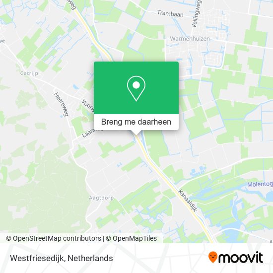 Westfriesedijk kaart