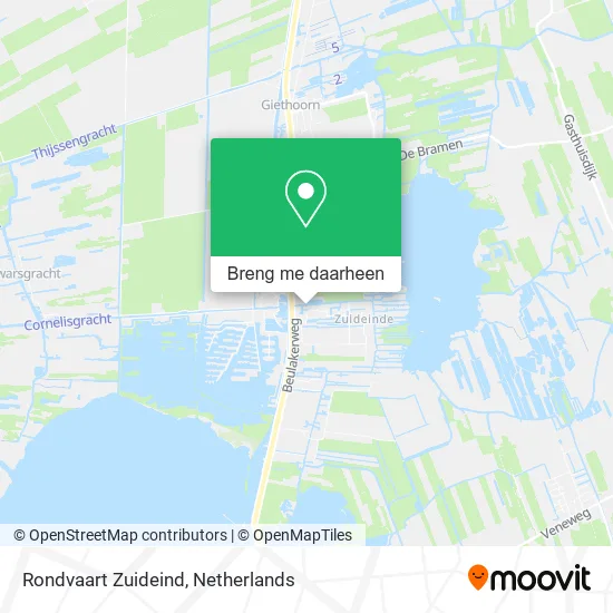 Rondvaart Zuideind kaart