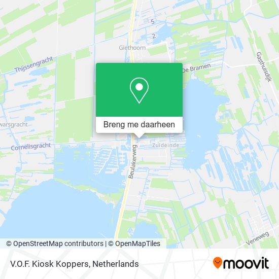 V.O.F. Kiosk Koppers kaart