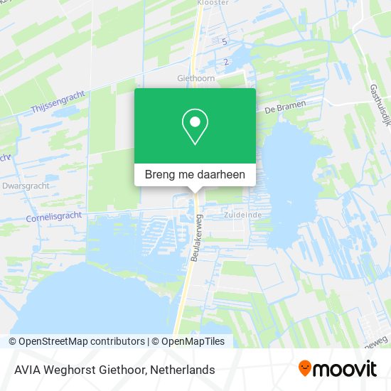 AVIA Weghorst Giethoor kaart