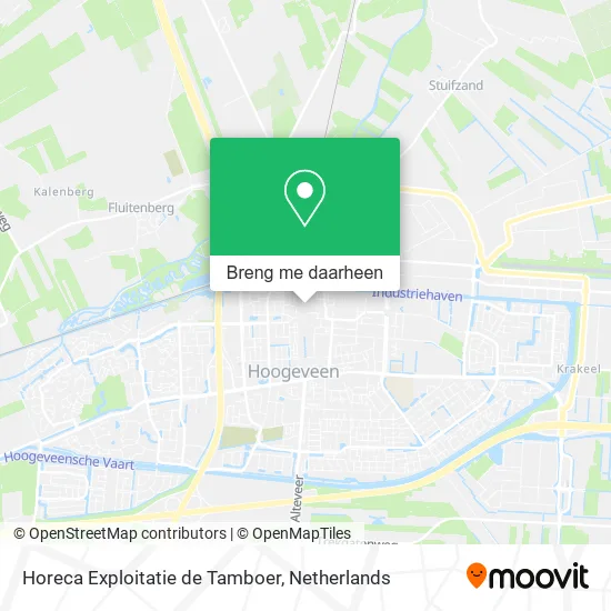 Horeca Exploitatie de Tamboer kaart