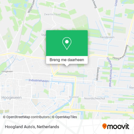 Hoogland Auto's kaart