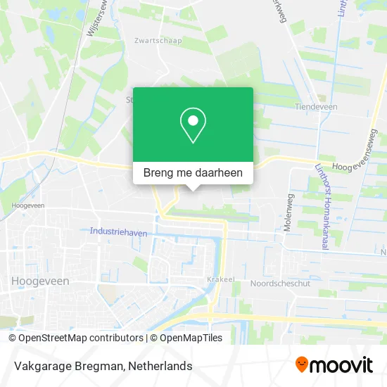 Vakgarage Bregman kaart