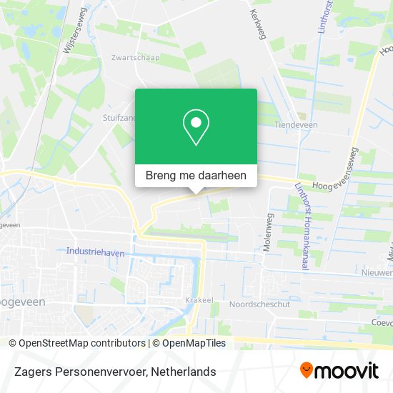 Zagers Personenvervoer kaart