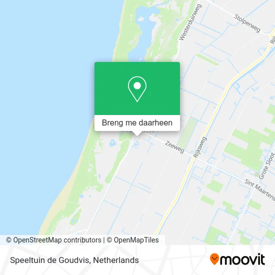 Speeltuin de Goudvis kaart