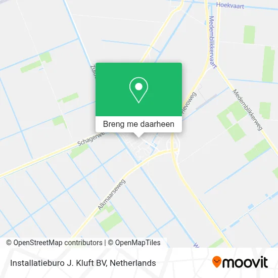 Installatieburo J. Kluft BV kaart