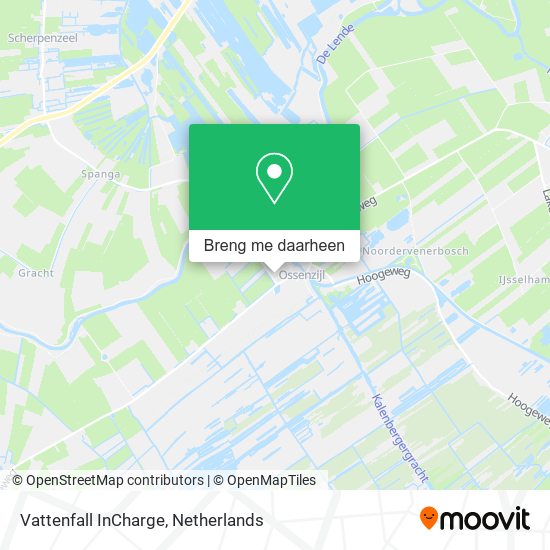 Vattenfall InCharge kaart