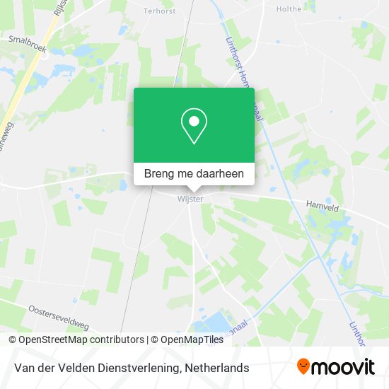 Van der Velden Dienstverlening kaart