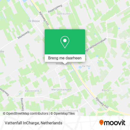 Vattenfall InCharge kaart