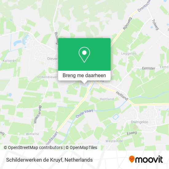 Schilderwerken de Kruyf kaart