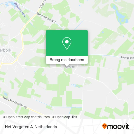 Het Vergeten A kaart