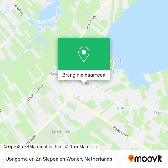 Jongsma en Zn Slapen en Wonen kaart