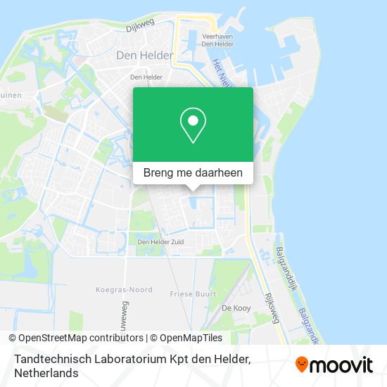 Tandtechnisch Laboratorium Kpt den Helder kaart