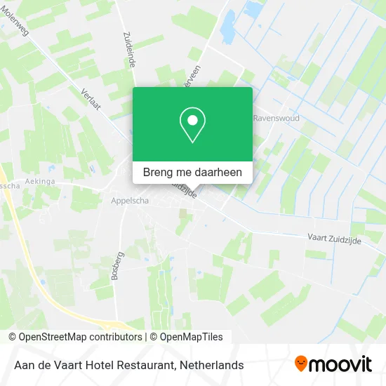 Aan de Vaart Hotel Restaurant kaart