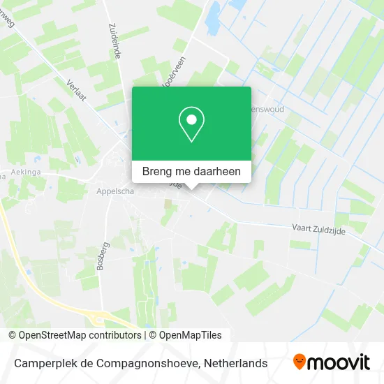 Camperplek de Compagnonshoeve kaart