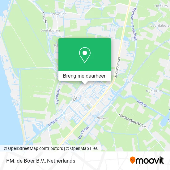 F.M. de Boer B.V. kaart