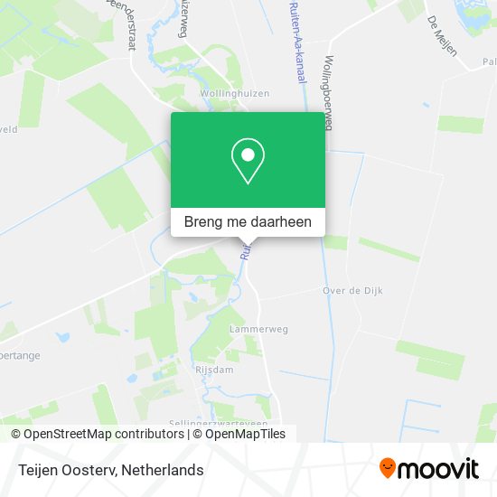 Teijen Oosterv kaart