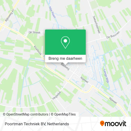 Poortman Techniek BV kaart