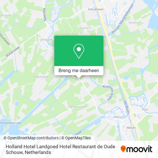 Holland Hotel Landgoed Hotel Restaurant de Oude Schouw kaart