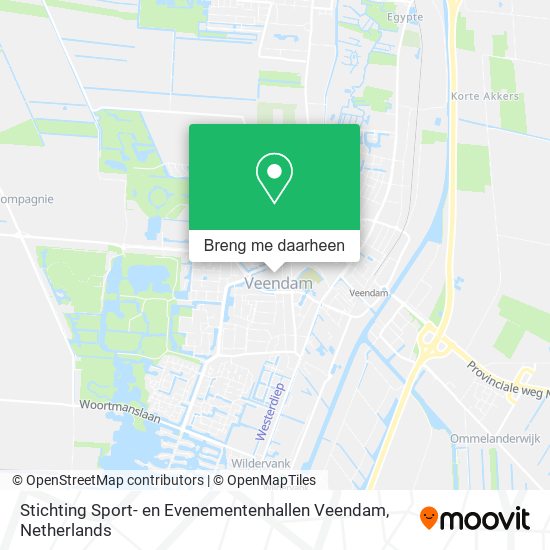 Stichting Sport- en Evenementenhallen Veendam kaart