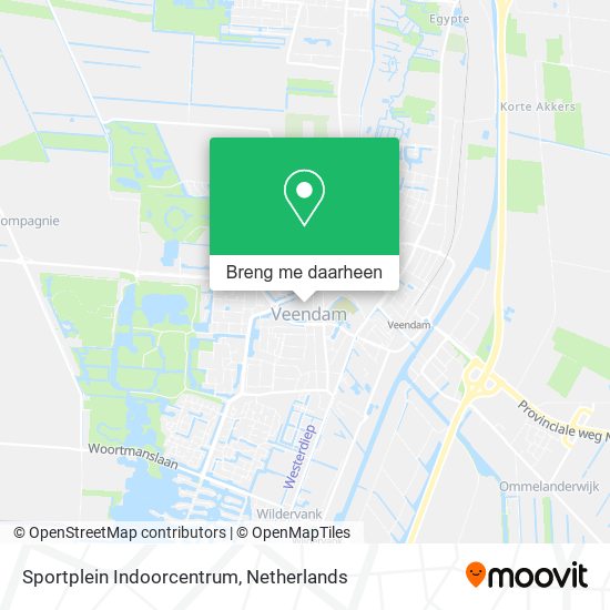 Sportplein Indoorcentrum kaart