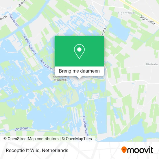 Receptie It Wiid kaart