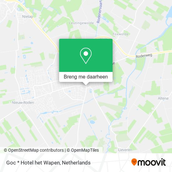 Goc * Hotel het Wapen kaart