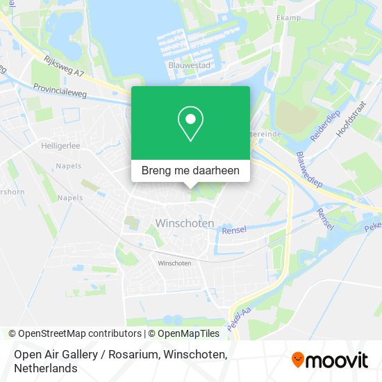 Open Air Gallery / Rosarium, Winschoten kaart