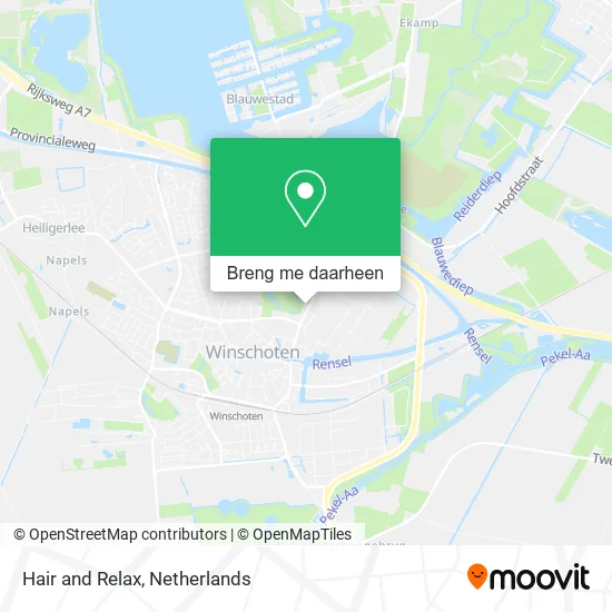 Hair and Relax kaart