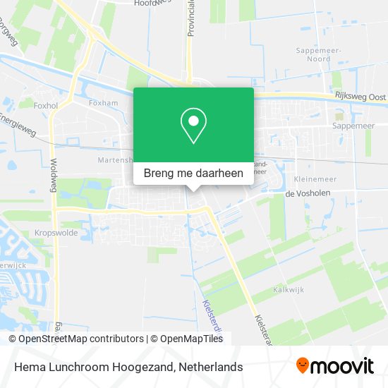 Hema Lunchroom Hoogezand kaart
